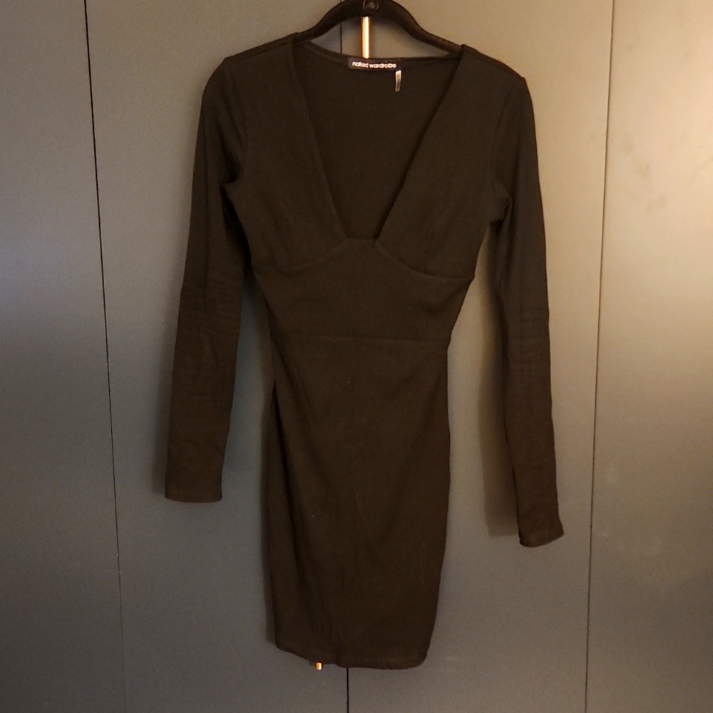 Na-kd Wardrobe Snatched Bustier Dress Black Size M NWT